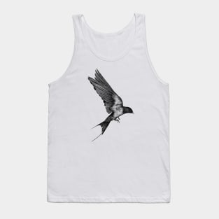 Free as a bird x Black Tank Top